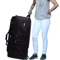 Castillo Amber XXL Wieltas / Reistas Met 3 Wielen - 165 Liter - Zwart -Voyago Winkel 1200x1200 2736