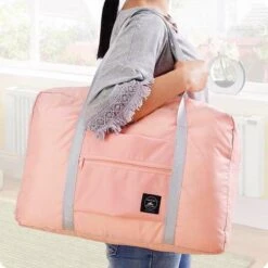 Merkloos Duffelbag - Reistas - Sporttas - Opvouwbare Reistas - Weekendtas - Strandtas - Roze -Voyago Winkel 1200x1200 2798
