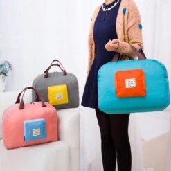 Opvouwbare Draagbare Reistas - Handtas - Schoudertas - Weekendtas - Dames - Heren - Duffle Bag - Roze -Voyago Winkel 1200x1200 2811