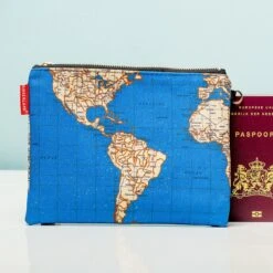 KIKKERLAND Reistas Wereldkaart L - Reistas Met Rits - Koffer Organiser - Vakantie -Voyago Winkel 1200x1200 2833