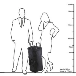 Enrico Benetti Orlando 35305 L Reistas / Sporttas Met Wielen / Wieltas 81 Liter - Navy Blauw -Voyago Winkel 1200x1200 2847