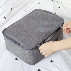 Merkloos TDR-Organiser Opbergtas-reistas Handbagage -Luxe Organizer Voor Kleren En Toiletartikelen -Grijs -Voyago Winkel 1200x1200 2855