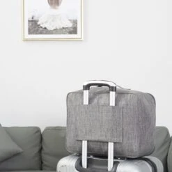 Merkloos TDR-Organiser Opbergtas-reistas Handbagage -Luxe Organizer Voor Kleren En Toiletartikelen -Grijs -Voyago Winkel 1200x1200 2858