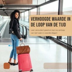 JeRie Weekendtas Voor Dames En Heren - Reistas Handbagage - 100% Echt PU Leer - Sporttas - Duffel Bag - Tas - Bruin -Voyago Winkel 1200x1200 2877