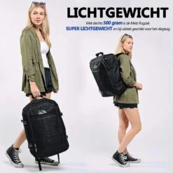 CabinMax Metz Reistas – Handbagage 20L – Rugzak – Schooltas - 40x25x20 Cm – Compact Backpack – Lichtgewicht – Zwart -Voyago Winkel 1200x1200 2983
