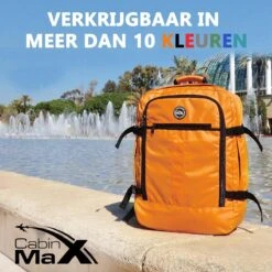 CabinMax Metz Reistas – Handbagage 20L – Rugzak – Schooltas - 40x25x20 Cm – Compact Backpack – Lichtgewicht – Zwart -Voyago Winkel 1200x1200 2988