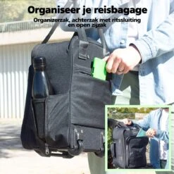 CabinMax Narvik Wieltas - Ryanair Reistas Op Wielen - Handbagage 20L - 40x20x25cm - Zwart -Voyago Winkel 1200x1200 3000