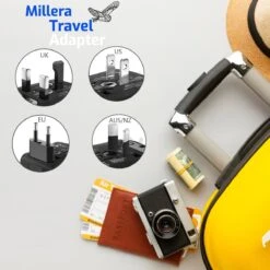 Millera Universele Wereldstekker Met 1 Fast USB-C Charge En 3 USB Poorten - Reisstekker Voor 150+ Landen – Internationale Stekker Zwart 12 Millera Universele Wereldstekker Met 1 Fast USB-C Charge En 3 USB Poorten - Reisstekker Voor 150+ Landen – Internationale Stekker Zwart -Voyago Winkel 1200x1200 3167