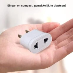 5YOA Reisstekker EU Naar VS - Stekker Adapter - Europa Naar Amerika - Eu Naar USA - Wit - (1 Stuks) -Voyago Winkel 1200x1200 3199