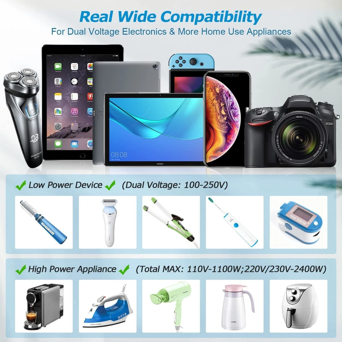 Universele Wereldstekker Met 4 USB-C En USB Poorten - Internationale Reisstekker Voor 150+ Landen - EU - Engeland (UK) - Amerika (USA) - Australië - Azië - Zuid Amerika - Reis Adapter - Wereld Stekker - Oplader – Wit 4 Universele Wereldstekker Met 4 USB-C En USB Poorten - Internationale Reisstekker Voor 150+ Landen - EU - Engeland (UK) - Amerika (USA) - Australië - Azië - Zuid Amerika - Reis Adapter - Wereld Stekker - Oplader – Wit - Afbeelding 2