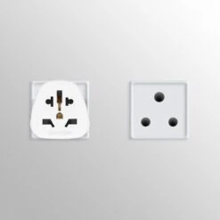 Kwmobile 2x Reisstekker Type M - Ideaal Voor Reizen In Zuid-Afrika, India En Singapore - Universele Wereldstekker - Wit -Voyago Winkel 1200x1200 3278