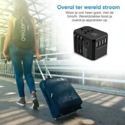 Smath Reisstekker Universeel Met 5 USB Poorten – Engeland – Amerika – Italie – USA – UK – Australie – Wereldstekker -Voyago Winkel 1200x1200 3313