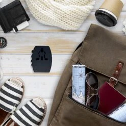 MUNDAY Wereldstekker Universeel - Met Opberghoesje - Incl. Type A & Type G - USB C - Reisstekker -Voyago Winkel 1200x1200 3316