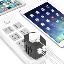 MUNDAY Wereldstekker Universeel - Met Opberghoesje - Incl. Type A & Type G - USB C - Reisstekker -Voyago Winkel 1200x1200 3317