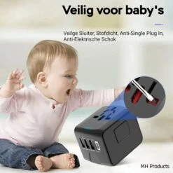 Universele Wereldstekker - 4 USB Poorten - Reisstekker - Internationale Reisstekker Voor 150+ Landen - Amerika (USA) - Engeland (UK) - Australië - Azië - Zuid Amerika - Afrika - Wereldstekkers - Zwart 10 Universele Wereldstekker - 4 USB Poorten - Reisstekker - Internationale Reisstekker Voor 150+ Landen - Amerika (USA) - Engeland (UK) - Australië - Azië - Zuid Amerika - Afrika - Wereldstekkers - Zwart -Voyago Winkel 1200x1200 3326