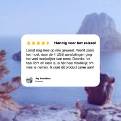 Wereldstekker - Reizen - Reisstekker - Fast Charging - Universele Wereldstekker - 4 USB Poorten - Adapter - Zwart -Voyago Winkel 1200x1200 3400