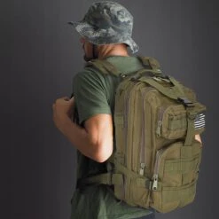 Tactical Backpack 30 L | Tactische Rugzak | Sport - School - Werk | Marine Groen - Backpack US Assault Molle Large - Rugzak -Marine Groen - 30 L -Voyago Winkel 1200x1200 3484