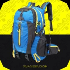 RAMBUX® - Backpack - Wandelrugzak - Licht Blauw - Rugzak - Reistas - 40 Liter -Voyago Winkel 1200x1200 3493