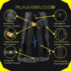RAMBUX® - Backpack - Wandelrugzak - Licht Blauw - Rugzak - Reistas - 40 Liter -Voyago Winkel 1200x1200 3494