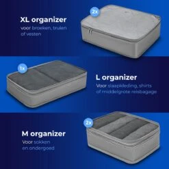 Travelingg Packing Cubes Set 8-delig - Bagage Organizers - Compression Cubes - Backpack -Voyago Winkel 1200x1200 3530