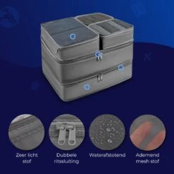 Travelingg Packing Cubes Set 8-delig - Bagage Organizers - Compression Cubes - Backpack -Voyago Winkel 1200x1200 3534