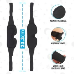 Go Quality Slaapmasker - Oogmasker - Slaapmasker Kinderen - Oogmakser Wallen - Eye Mask - 100% Verduisterend - Ademend Materiaal - One Size - Inclusief Gratis E-boek Met Slaaptips -Voyago Winkel 1200x1200 3545