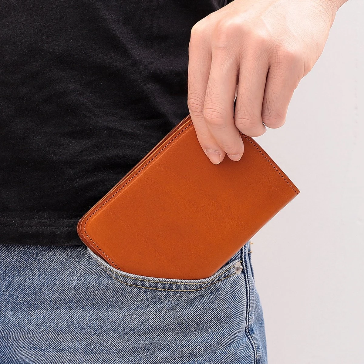 Su.B Paspoort Hoesje, Kaarthouder, Luxe Leer, Paspoortportemonnee Voor Kaarten, Ticket - Cognac 7 Su.B Paspoort Hoesje, Kaarthouder, Luxe Leer, Paspoortportemonnee Voor Kaarten, Ticket - Cognac - Afbeelding 5