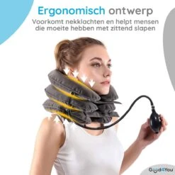 Good4You Memory Foam Reiskussen - Traagschuim Nek Kussen - Comfort Reiskussentje - Travel Pillow - Neksteun Voor Reis, Vliegtuig Of Auto - U-Vorm – Grijs -Voyago Winkel 1200x1200 3589