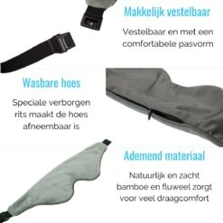 Dormiwise Verzwaard Slaapmasker - Oogmasker - Migraine - Hoofdpijn - Relax - 270g -Voyago Winkel 1200x1200 3604