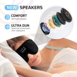SleepiezZ® Slaapmasker 3D PRO - Bluetooth Speakers - Traagschuim - Oogmasker Slaap - 100% Verduisterend - Voor Mannen En Vrouwen -Voyago Winkel 1200x1200 3614