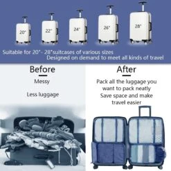 BOTC Packing Cubes Set 9-delig - Kleding Organizer Set Voor Koffer En Backpack - Bagage Organizers - Blauw -Voyago Winkel 1200x1200 3626