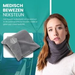 HMerch™ Reiskussen Voor Auto En Vliegtuig – Neck Travel Pillow - Nekkussen - Hoofdkussen Voor Nekklachten – Neksteun - Reisaccessoires - Zwart -Voyago Winkel 1200x1200 3638