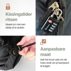 Sarhino Shield Premium Flightbag Voor Backpacks En Regenhoes - M 50-70l - Zwart - Flightbags -Voyago Winkel 1200x1200 3660