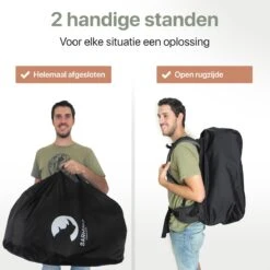 Sarhino Shield Premium Flightbag Voor Backpacks En Regenhoes - M 50-70l - Zwart - Flightbags -Voyago Winkel 1200x1200 3661