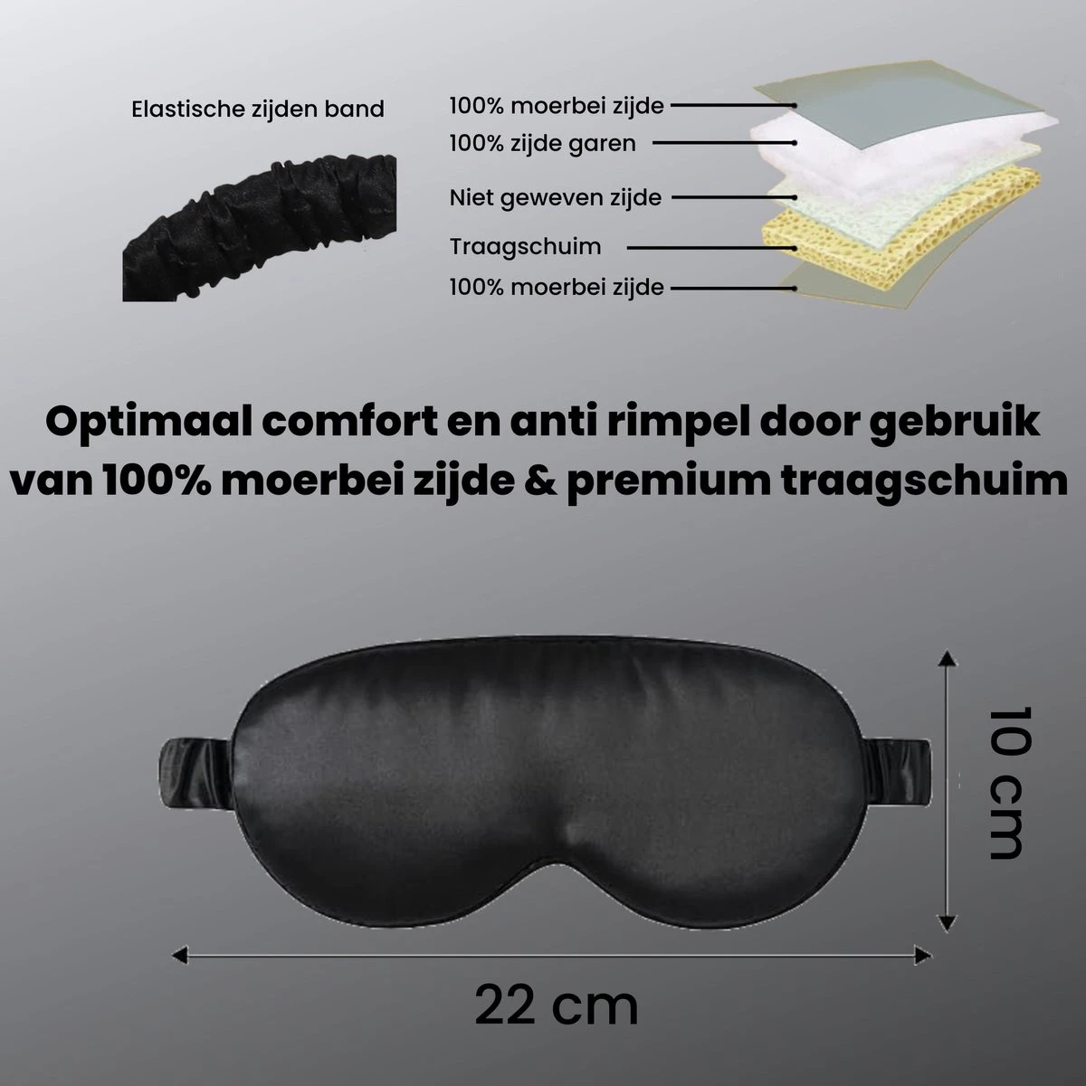 Slaapmasker Wimperextensions - 100 % Verduisterend - Slaapmasker Vrouwen Voor Zijslapers - 100% Zijde - Oogmasker Wallen 9 Slaapmasker Wimperextensions - 100 % Verduisterend - Slaapmasker Vrouwen Voor Zijslapers - 100% Zijde - Oogmasker Wallen - Afbeelding 7