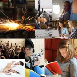 Luxyana® Slaap Oordopjes - 2 Sets Zwarte Herbruikbare Oordopjes Voor Comfortabel Slapen - Anti Snurk -Voyago Winkel 1200x1200 3704