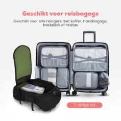 Dream Travel Packing Cubes Set 7 Stuks - Grijs - Koffer Organizer Set - Packing Cubes Backpack 17 Dream Travel Packing Cubes Set 7 Stuks - Grijs - Koffer Organizer Set - Packing Cubes Backpack -Voyago Winkel 1200x1200 3713