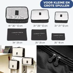 Travelistic Packing Cubes Set 6-delig - Organizer Voor Koffer En Backpack - Zwart -Voyago Winkel 1200x1200 3723