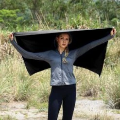 TravelGuru Microvezel Reishanddoek Set Van 3 - 1x Large (85 * 150cm), 2x Small (40 * 80 Cm) - Sneldrogende, Lichtgewicht Handdoek Ideaal Voor Sporten, Reizen, Outdoor & Strand - Microfiber Travel Towel - Zwart -Voyago Winkel 1200x1200 3732