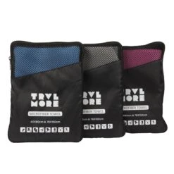 TRVLMORE Microvezel Reishanddoek Set - 2 Stuks - Small (40 X 80 Cm) & Large (76 X 150 Cm) - Microvezel - Blauw -Voyago Winkel 1200x1200 3773