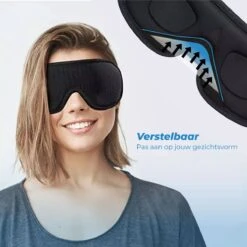 Merkloos HCH Slaapmasker – Oogmasker – Slaapmasker Vrouwen – Slaapmasker Mannen – Oogmasker Slaap – Met Opberg Zaakje – 100% Licht Blokkerend – Traagschuim – Verstelbaar – Super Comfortabel -Voyago Winkel 1200x1200 3782
