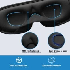 Merkloos HCH Slaapmasker – Oogmasker – Slaapmasker Vrouwen – Slaapmasker Mannen – Oogmasker Slaap – Met Opberg Zaakje – 100% Licht Blokkerend – Traagschuim – Verstelbaar – Super Comfortabel -Voyago Winkel 1200x1200 3783