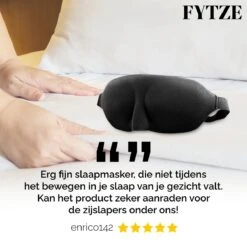 FYTZE Luxe 3D Slaapmasker / Oogmasker - Het Slaapmasker Voor Mannen / Vrouwen / Kinderen - Slaapmaskers ( Sleeping Mask - Sleep Mask ) -Voyago Winkel 1200x1200 3784