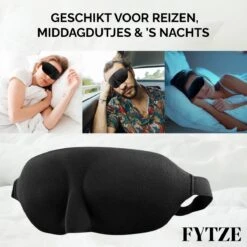 FYTZE Luxe 3D Slaapmasker / Oogmasker - Het Slaapmasker Voor Mannen / Vrouwen / Kinderen - Slaapmaskers ( Sleeping Mask - Sleep Mask ) -Voyago Winkel 1200x1200 3786