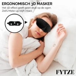 FYTZE Luxe 3D Slaapmasker / Oogmasker - Het Slaapmasker Voor Mannen / Vrouwen / Kinderen - Slaapmaskers ( Sleeping Mask - Sleep Mask ) -Voyago Winkel 1200x1200 3787