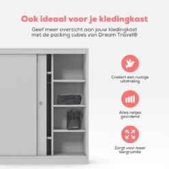 Dream Travel Packing Cubes Set 7 Stuks - Zwart - Koffer Organizer Set - Packing Cubes Backpack -Voyago Winkel 1200x1200 3801