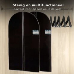 Cheqo® Kledinghoezen Met Rits - Kledinghoes - Kleding Beschermer - Met Kijkvenster - Reis Accessoire - 60x150cm - 2 Stuks -Voyago Winkel 1200x1200 3818