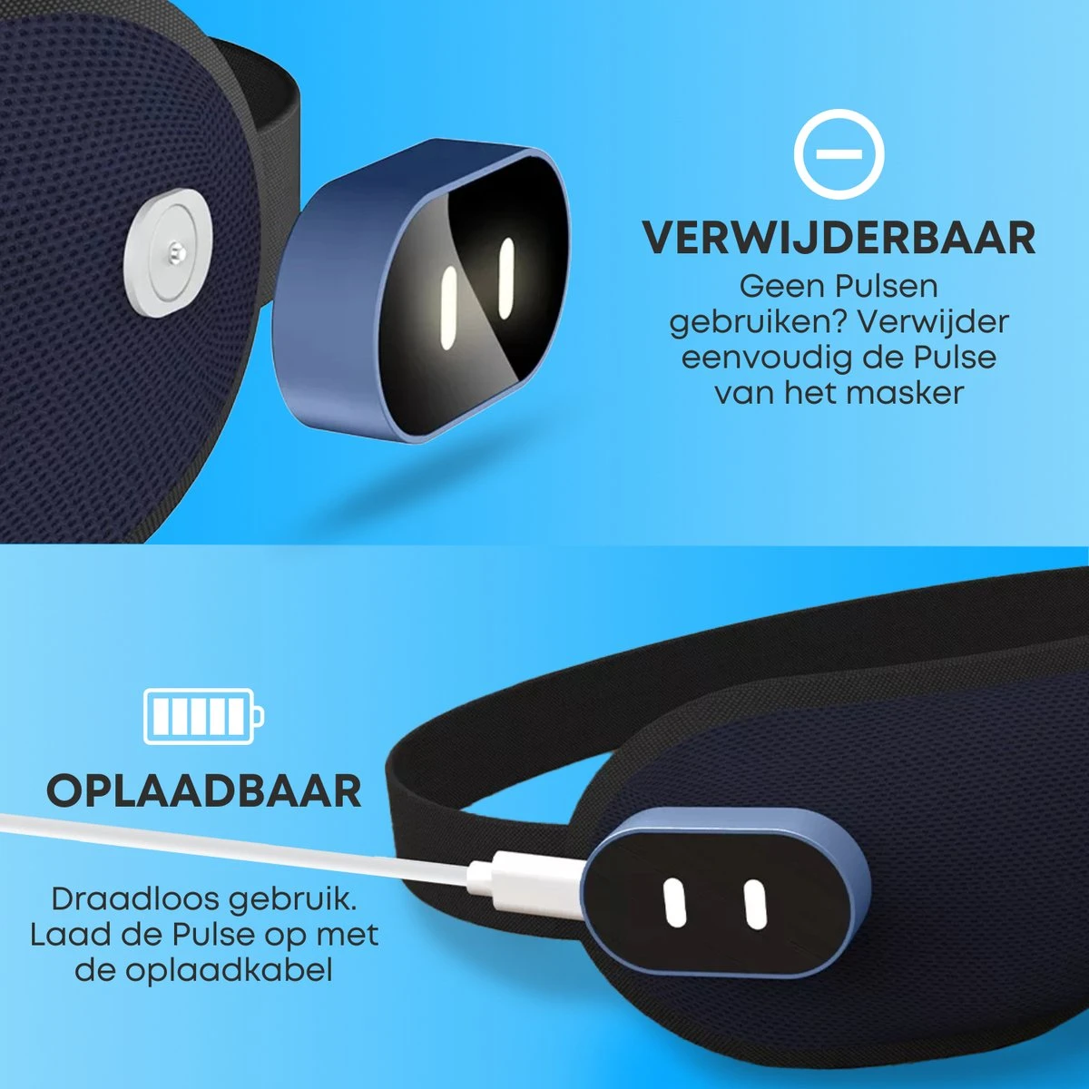 Boostiv Pulse Slaapmasker - Slaapmasker Vrouwen - Pulse & Verwarmend - Oogmasker Slaap - Traagschuim Slaapmasker 7 Boostiv Pulse Slaapmasker - Slaapmasker Vrouwen - Pulse & Verwarmend - Oogmasker Slaap - Traagschuim Slaapmasker - Afbeelding 5