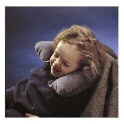 Confortabel Opblaasbaar Nekkussen Ideaal Voor Het Lange Reizen - Geschikt Voor Hoofd Nek - Rug - Benen - Of Kussen Slapen Tussen Uw Benen - Viegtuig - Auto - Boot - Zwart- Grijs -Voyago Winkel 1200x1200 3863