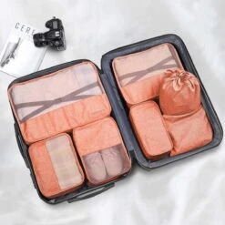 Merkloos Luxe Packing Cubes Set - Uitgebreide 7 Delige Set - Kleding Organizer Voor Koffer En Backpack - Bagage Organizers Voor Kleding - Ondergoed - Schoenen - Elektronica - Waszak - Roze 13 Merkloos Luxe Packing Cubes Set - Uitgebreide 7 Delige Set - Kleding Organizer Voor Koffer En Backpack - Bagage Organizers Voor Kleding - Ondergoed - Schoenen - Elektronica - Waszak - Roze -Voyago Winkel 1200x1200 3908